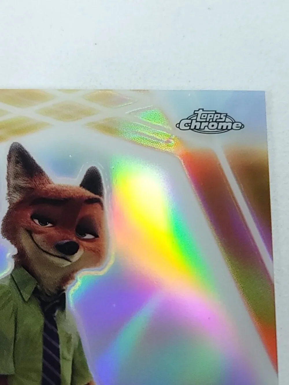 Nick Wilde Topps 2026 Disney Neon Holo Chrome Refractor Limited 150/199 CNE